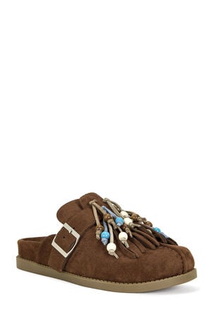 Women's Brown Abeille Tassel Mules image number 2