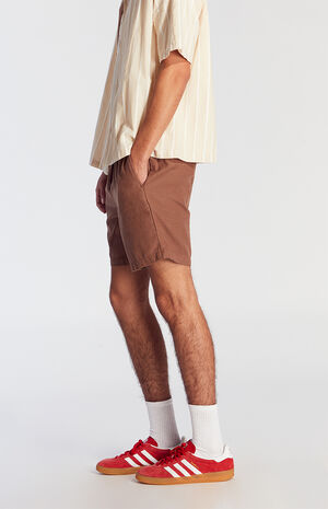 Brown Cole Cotton Volley Shorts image number 4
