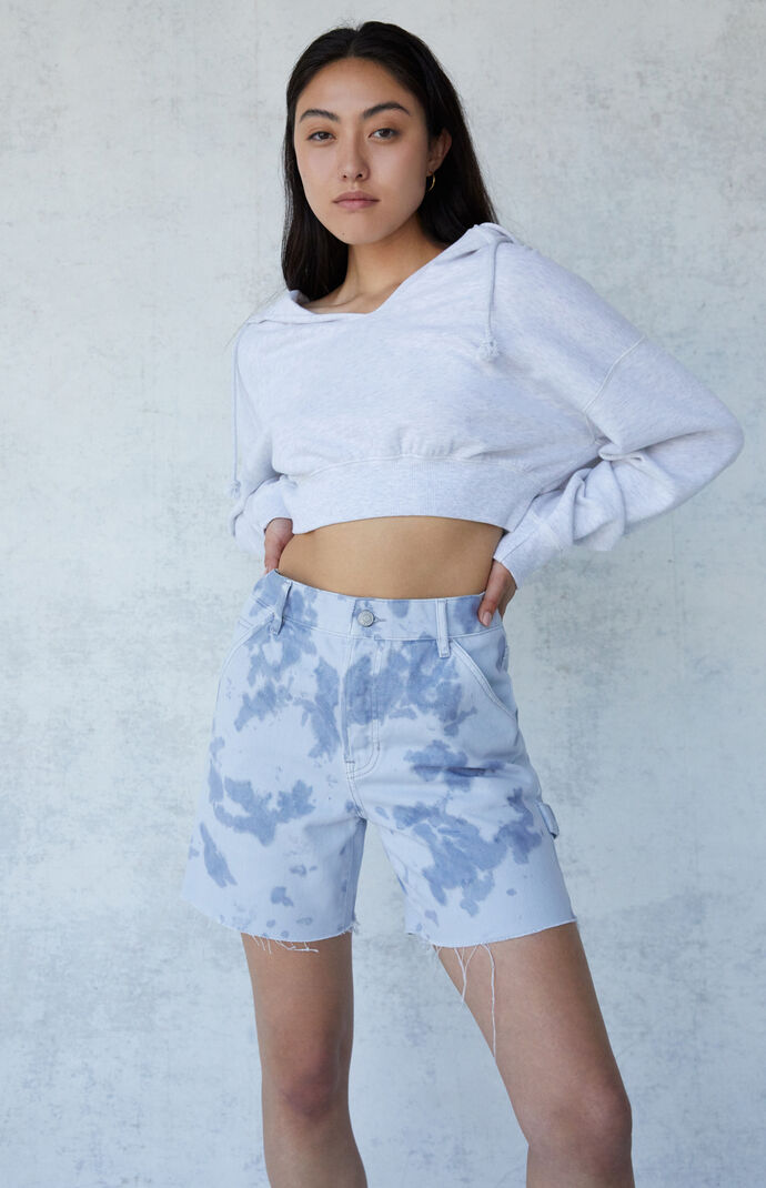 Tie Dye Boyfriend Carpenter Shorts