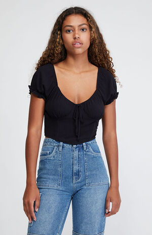 Tie Front Top image number 1