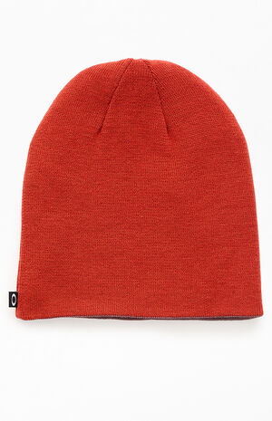Brown Ellipse Reversible Skull Beanie image number 2