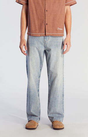 Dylan Baggy Jeans Slub Light Indigo image number 1