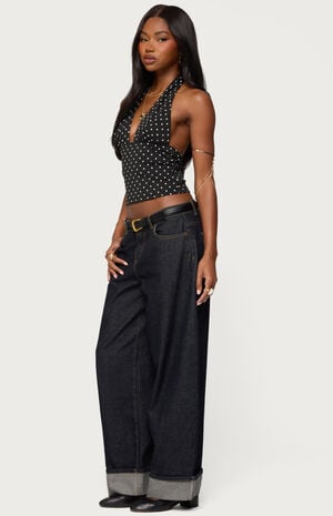 Blaire Polka Dot Halter Top image number 4