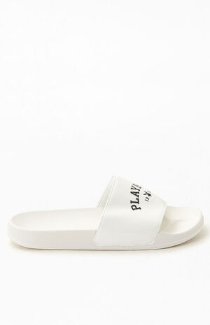 By PacSun Women's White 1953 Slide Sandals image number 4