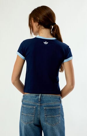 Blue 3 Graphic Baby Ringer T-Shirt image number 3