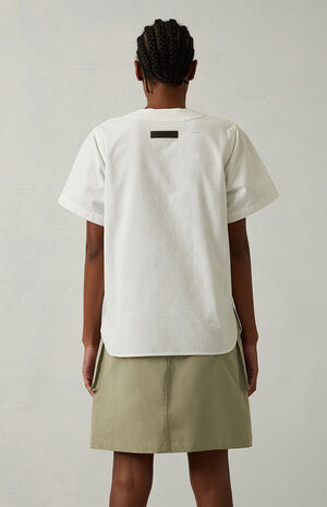 Women's White Boy Scout Shirt image number 4