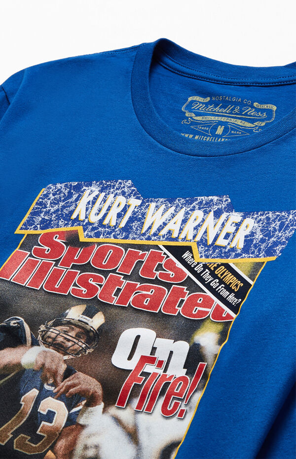 Mitchell & Ness x Sports Illustrated Kurt Warner Long Sleeve T-Shirt