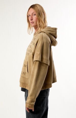 Layered Muscle Fleece Hoodie image number 2