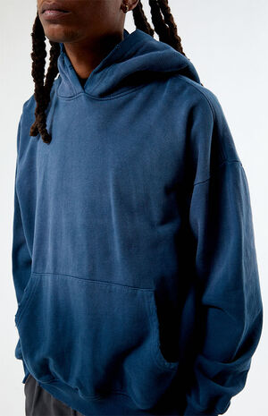 Navy Sprayed Hoodie image number 2