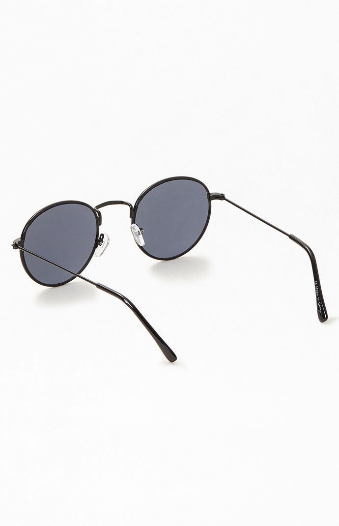 Black Lennon Round Sunglasses