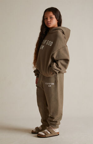 Kids Military Heavy Fleece Sweatpants image number 2