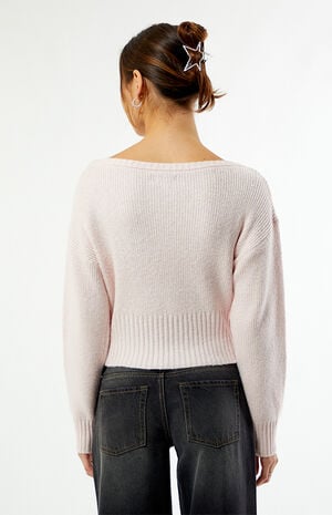 Cosette Ribbed Off-The-Shoulder Sweater image number 3
