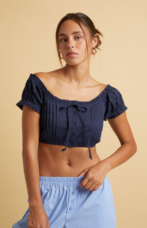 Lola Cropped Short Sleeve Top image number 1