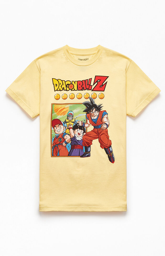 Yellow Dragon Ball Z T Shirt Pacsun