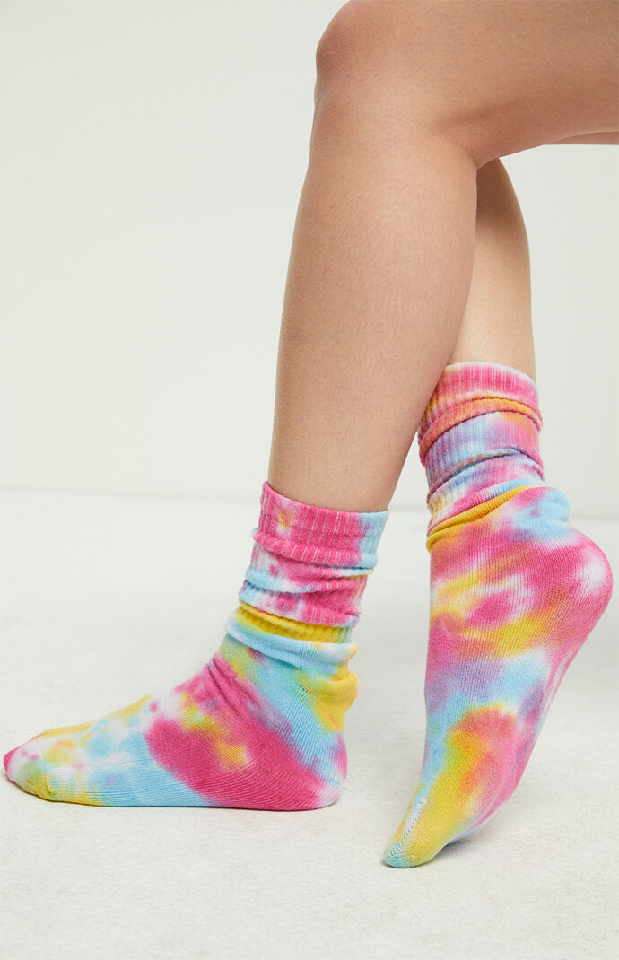 La Hearts Tie Dye Socks Pacsun