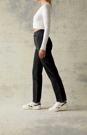 Black Dad Jeans image number 2