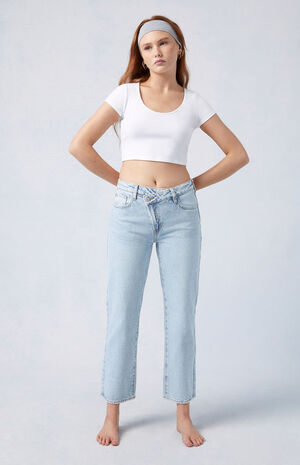 Eco Light Indigo '90s Straight Leg Jeans image number 1