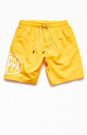 Yellow Authentic Pop Emay Shorts Yellow Authentic Pop Emay Shorts image number null