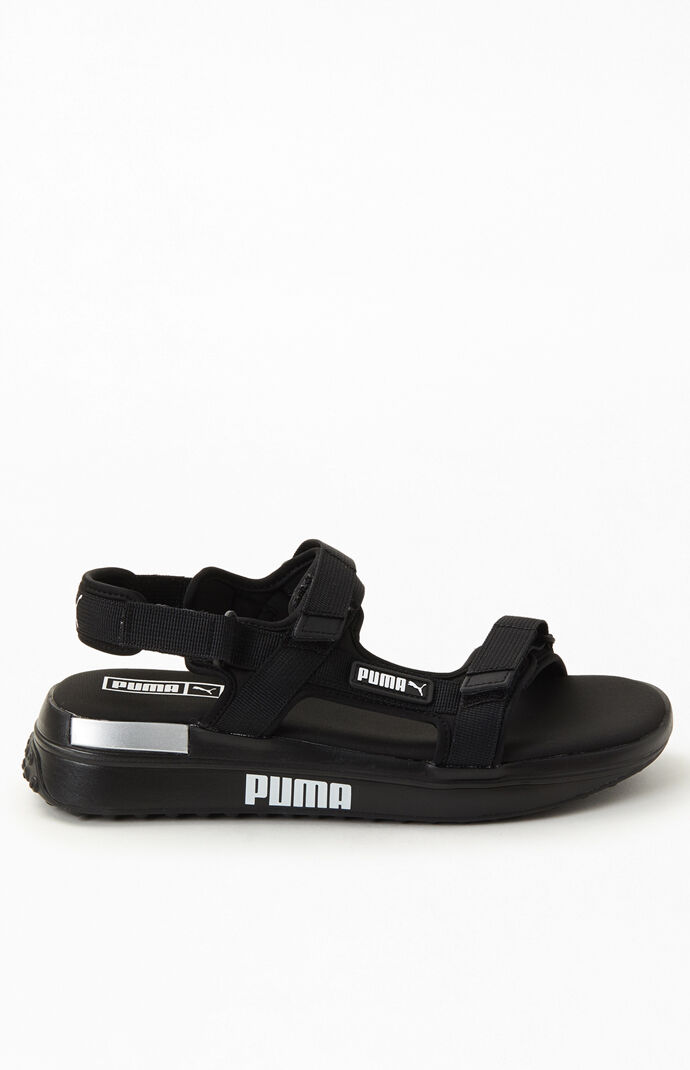 Black Future Rider Sandals
