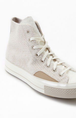 Khaki Chuck 70 Cozy High Top Sneakers image number 6