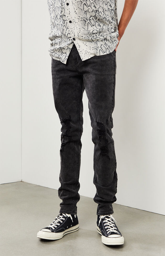 pacsun stacked skinny cargos