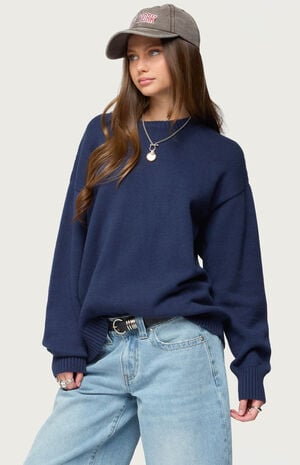 Priscila Oversized Crewneck Sweater image number 2