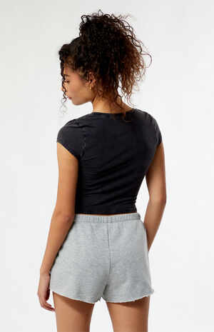 Pacific Sunwear Cutoff Sweat Shorts image number 4