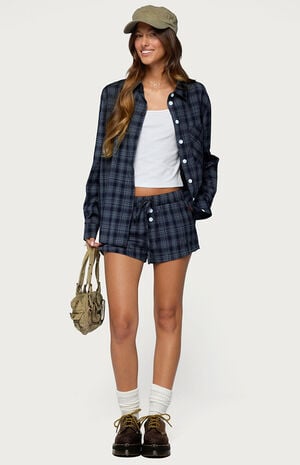 Alessa Plaid Shorts image number 5