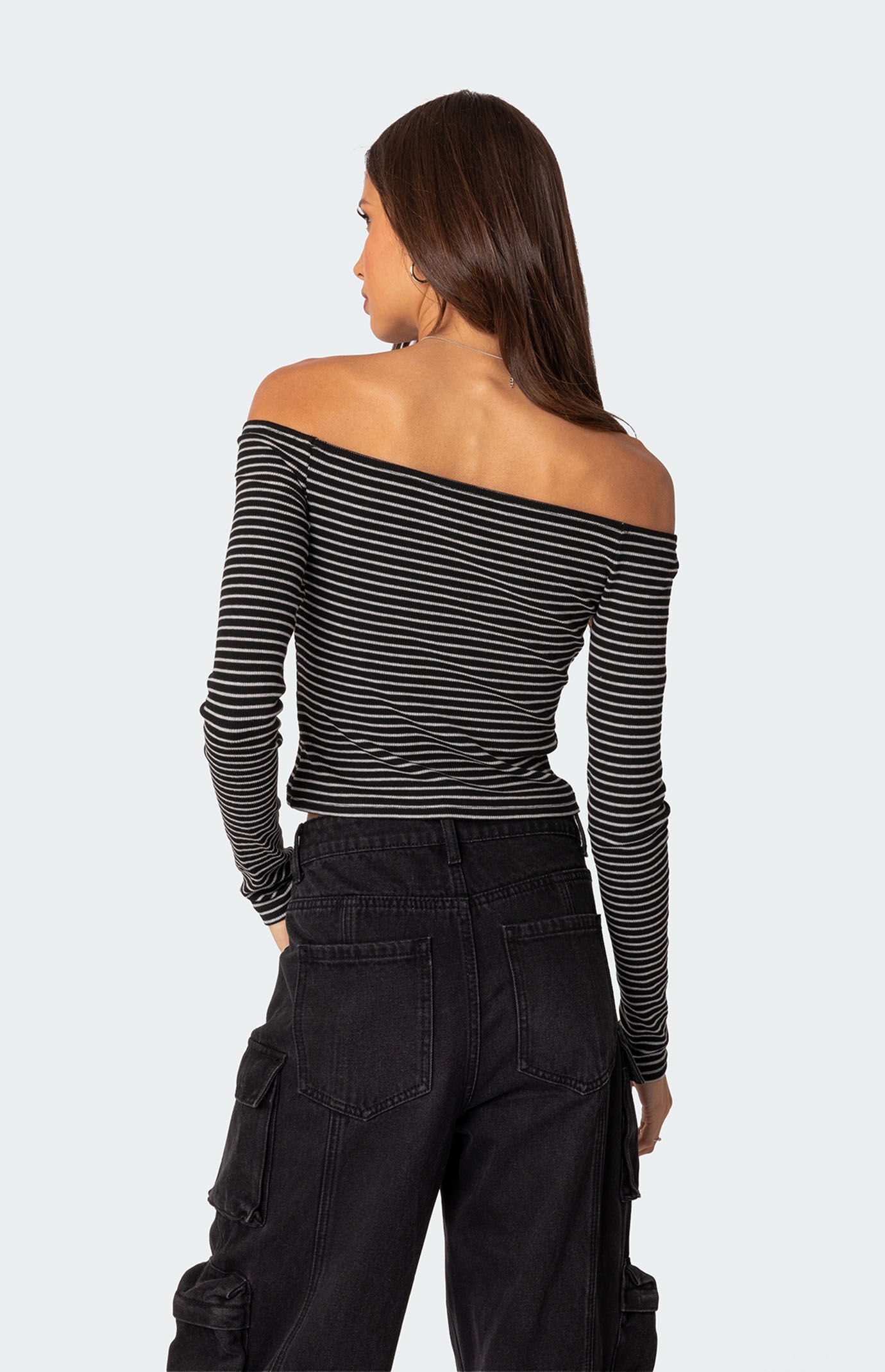 Edikted Canary Ribbed Top