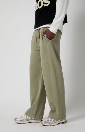 Green Fleece Extreme Baggy Sweatpants image number 3