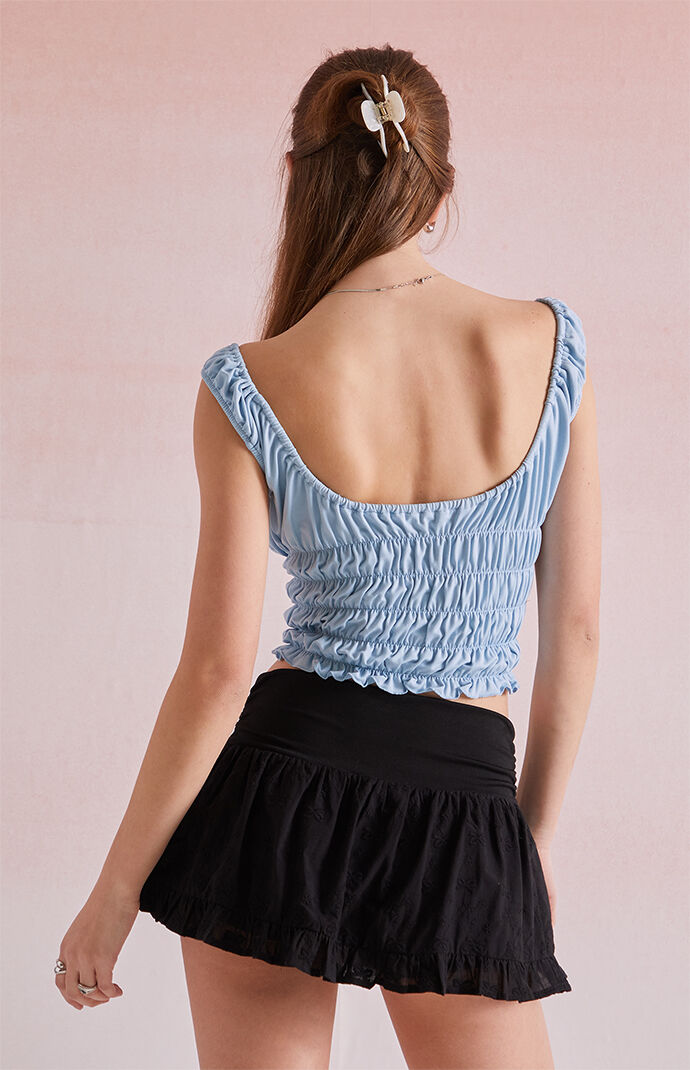 Beverly and Beck Eyelet Bow Micro Mini Skort | Pacsun