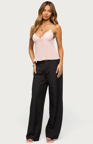Kerie Pinstripe Low Rise Pants image number 4