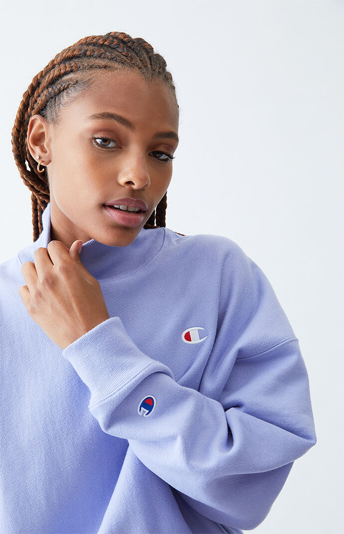 Champion Fleece Boyfriend Mock Neck Sweatshirt PacSun