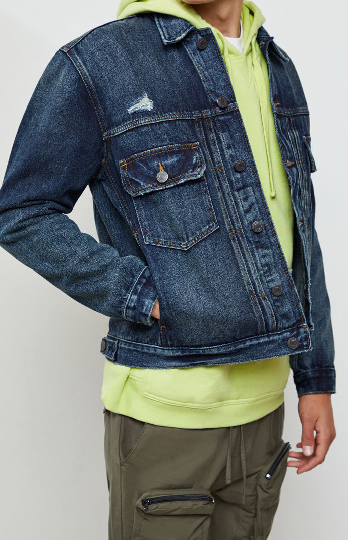 Vintage Fit Denim Trucker Jacket