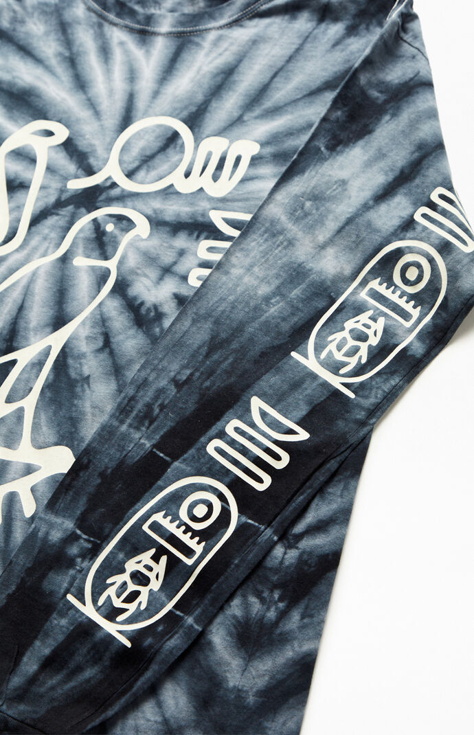 Tie-Dyed Hyperglyph Long Sleeve T-Shirt