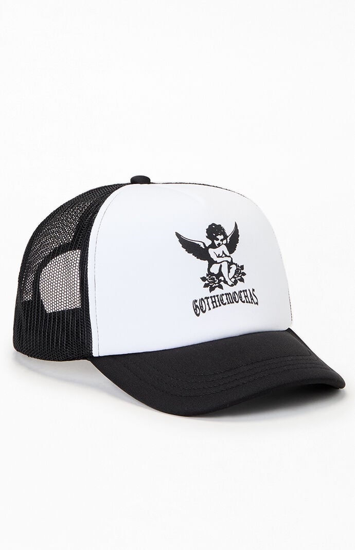 Gothic Mochas Angel Logo Trucker Hat