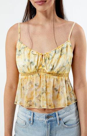 Floral Tie Front Cami image number 2