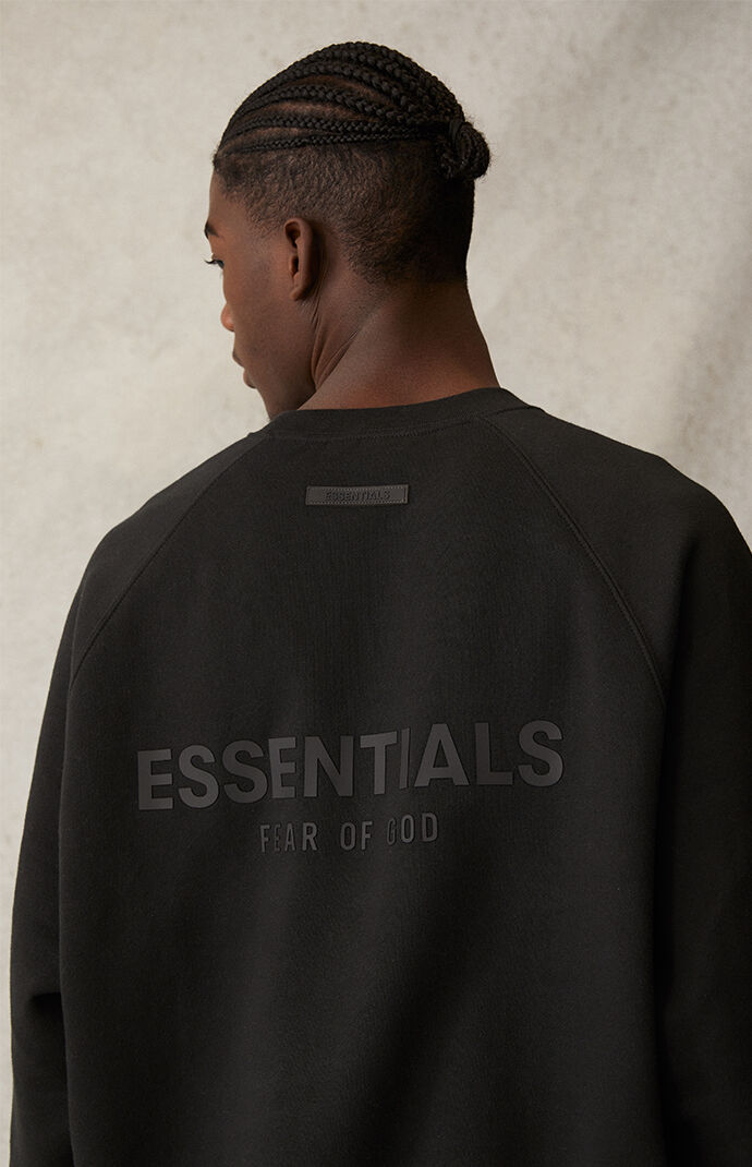 Fear of God Essentials Essentials Black Crew Neck Sweatshirt