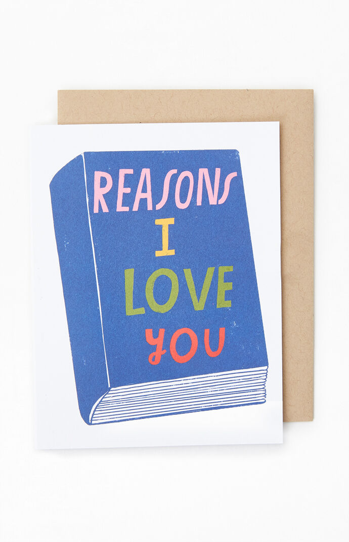 Reasons I Love You Card