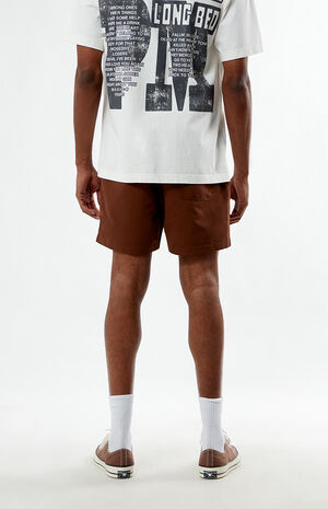 Post Malone Brown 4.5" Swim Trunks image number 4