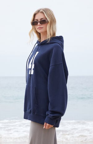 Blue Christie 14 Oversized Hoodie image number 3