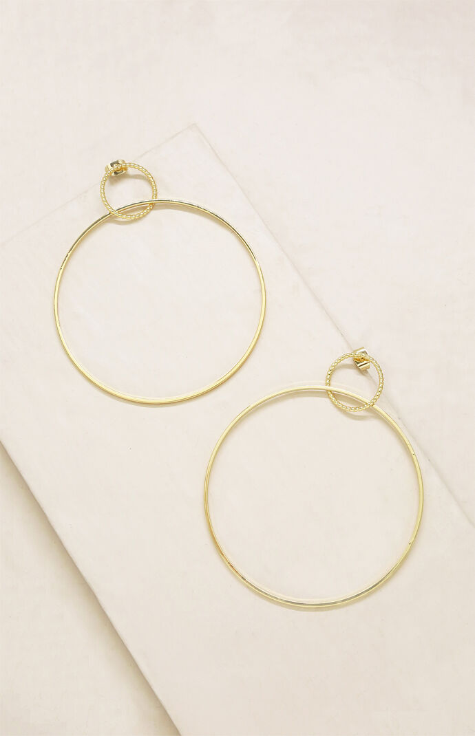 Interlocking Hoop Earrings