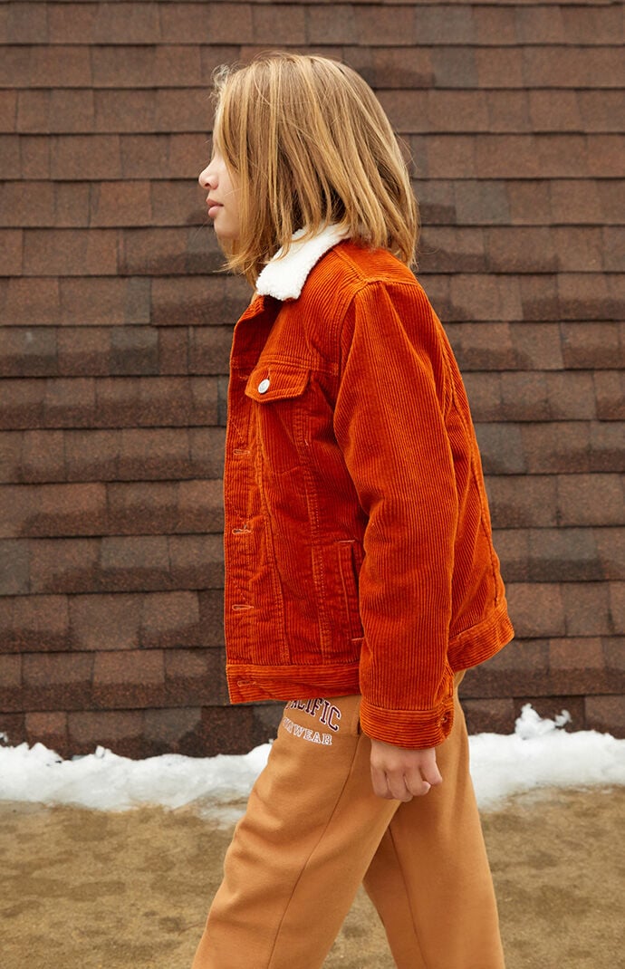 Pacsun sherpa store corduroy trucker jacket