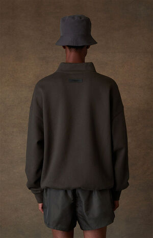 Off Black Mock Neck Sweatshirt image number 4