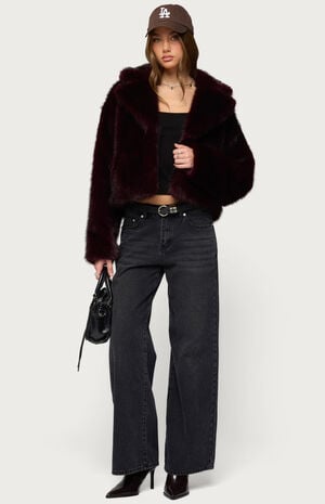 Kamilah Oversized Faux Fur Coat image number 5