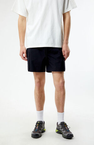 Black Stretch Cargo Shorts image number 2