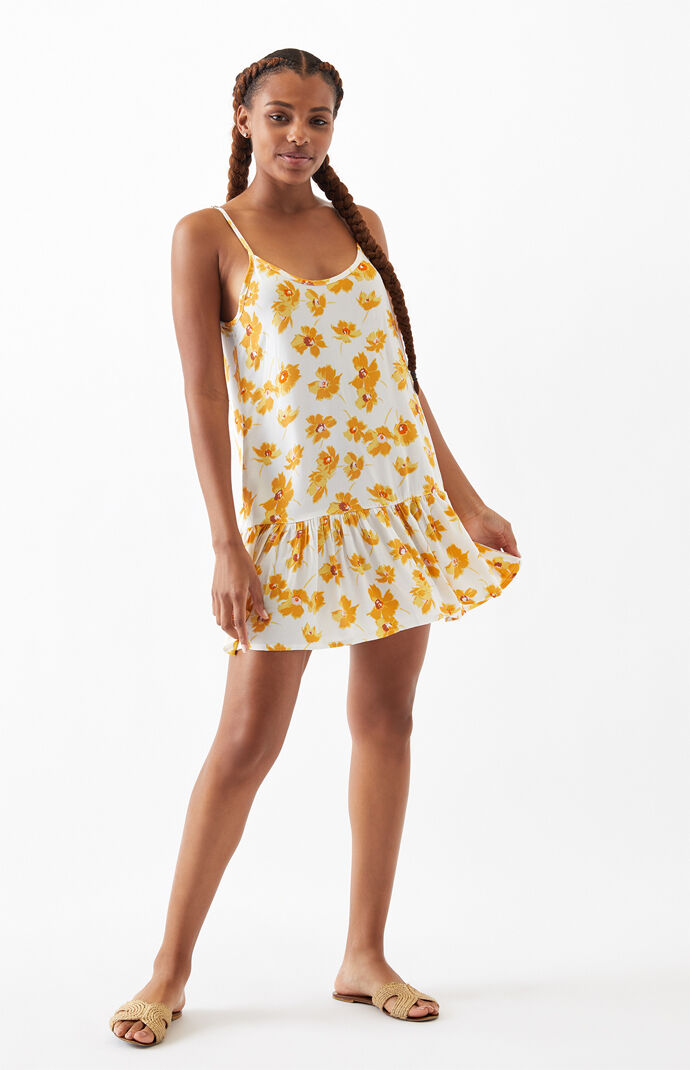 pacsun yellow dress