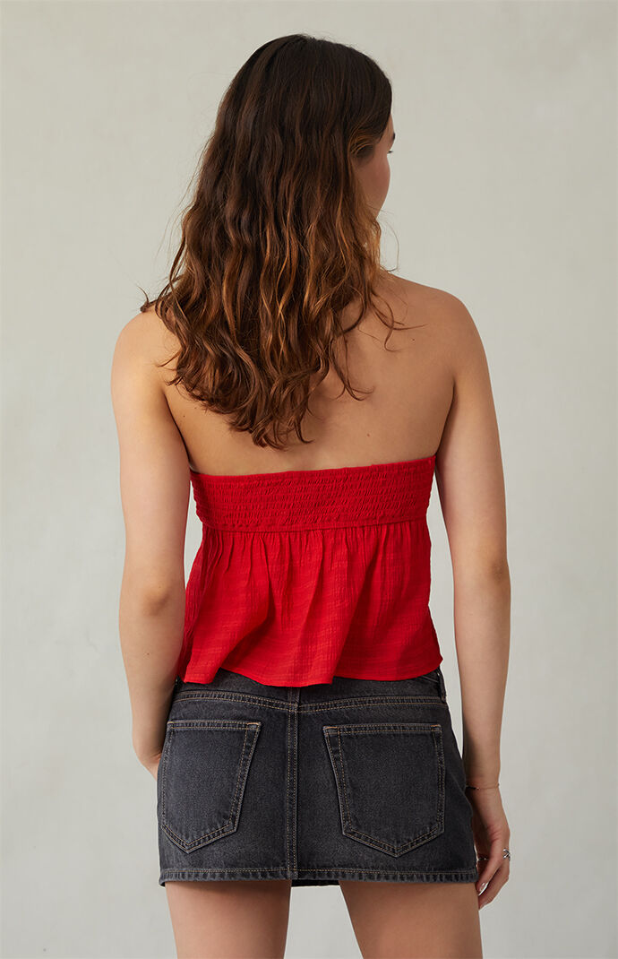 Pacsun Piper Black Contrast Stitch Low Rise Denim Micro Mini Skirt