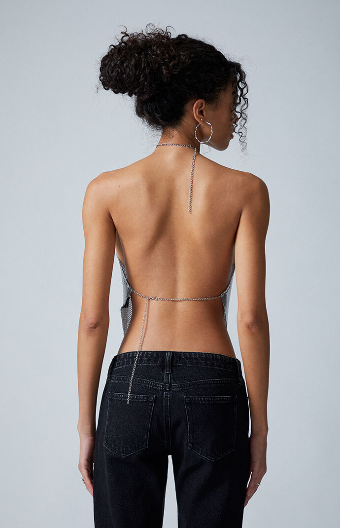 Third Charm Sheana Chainmail Handkerchief Top