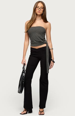 Margotte Striped Strapless Top image number 5